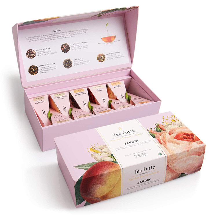scatola di carta per l'imballaggio delle bustine di tè