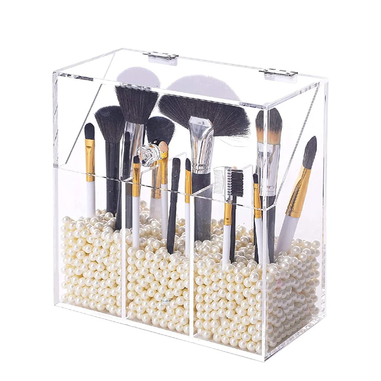 Scatola organizer per pennelli da trucco