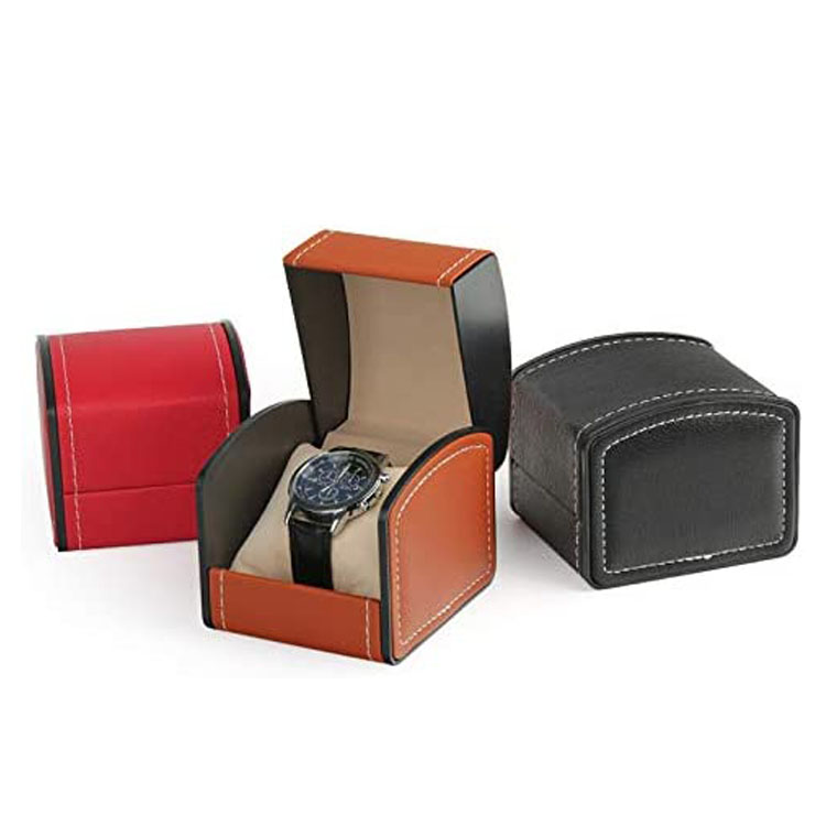 scatola per orologi nera con cuscino