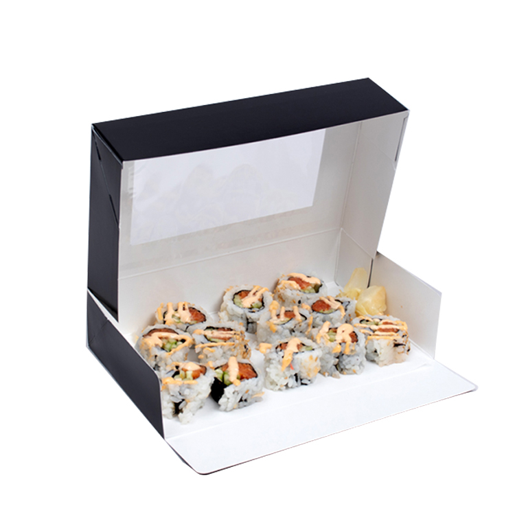 scatole per imballaggio di sushi con finestra