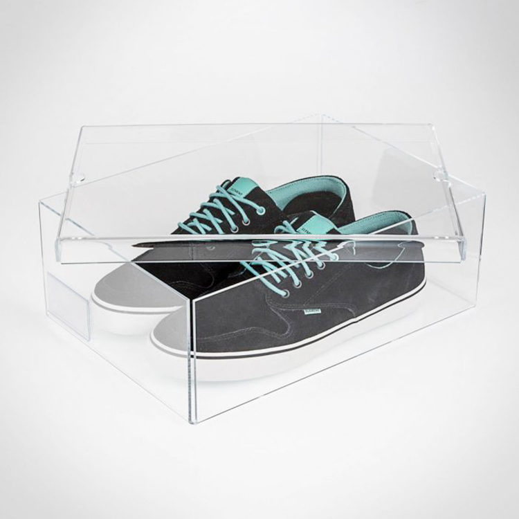 scatola per scarpe da ginnastica in acrilico