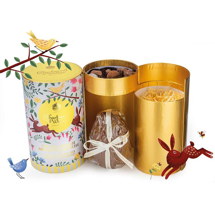 confezione regalo in tubo di cioccolato 